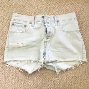 Levi’s 501 Light Wash Jean Shorts